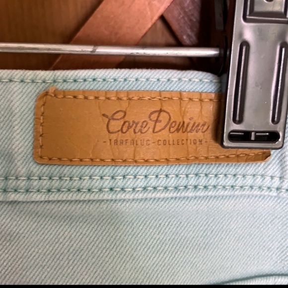 Zara mint green core denim slim fit skinny jeans Size 6 - Picture 6 of 10